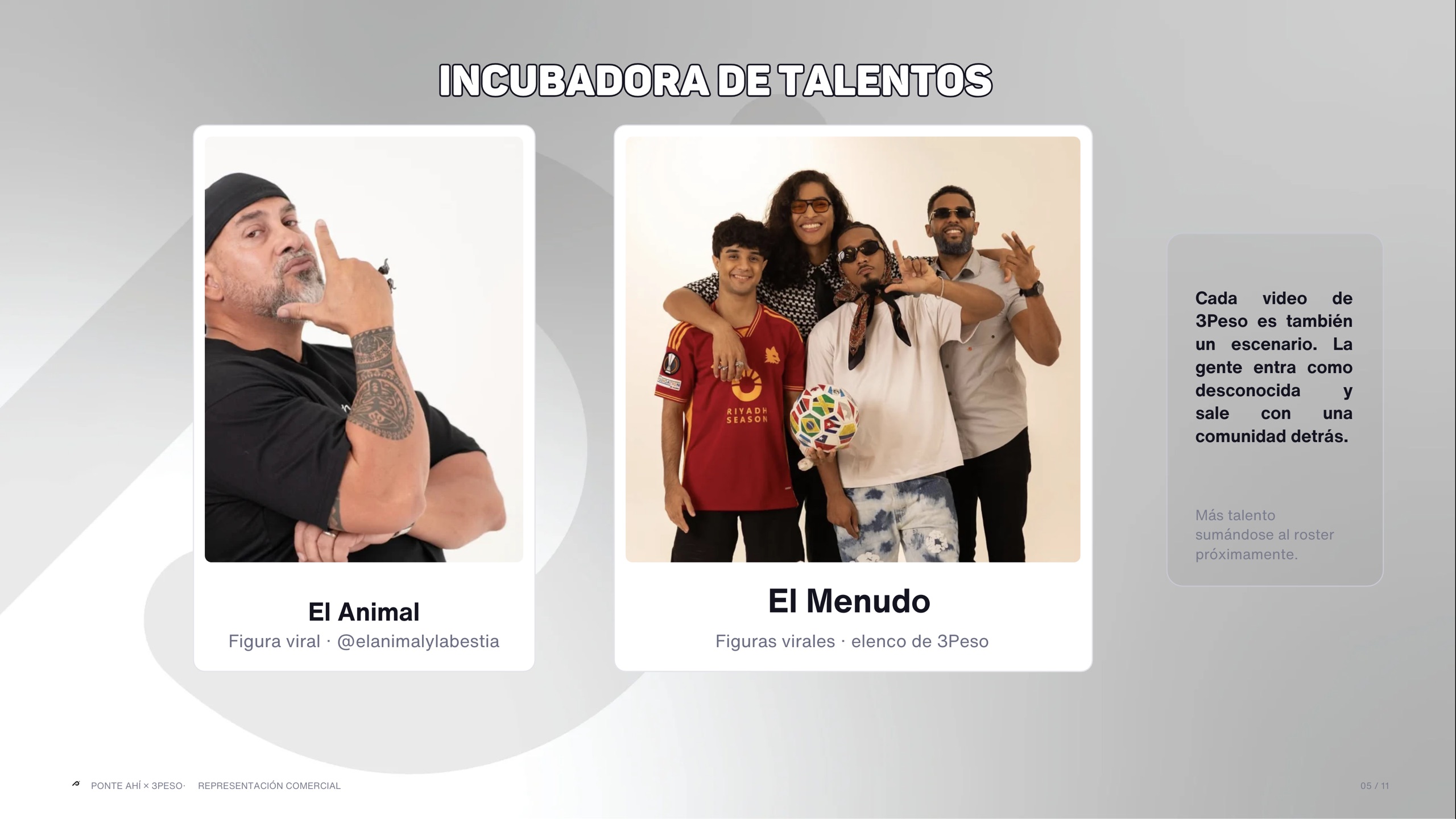 Incubadora de talentos: El Animal y El Menudo.